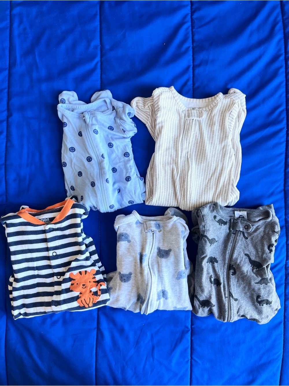 Baby Infant Footed Pajama Bundle Lot 3-6 Months (5)
